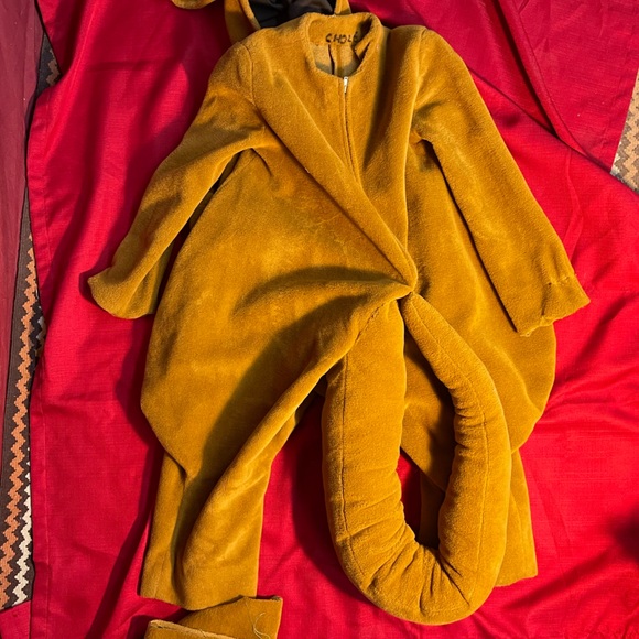 Vintage 3 Piece Handmade Plush Kangaroo Costume Big Kids Unisex XL Candy Pouch!! - Picture 9 of 15